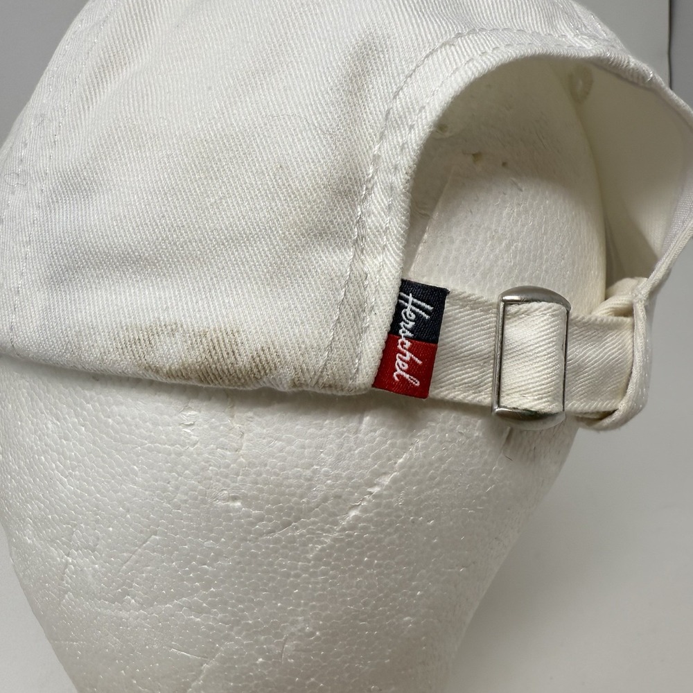 Herschel Supply Co. White Box Logo Hat Cap Adjustable Strap Back OSFM - Picture 6 of 13